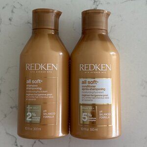 Redken All Soft Shampoo and Conditioner 10oz Duo